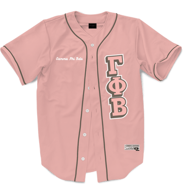 GAMMA PHI BETA - The Block Baseball Jersey Premium Baseball Kinetic Society LLC 