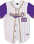 Sigma Pi - House Baseball Jersey Premium Baseball Kinetic Society LLC 