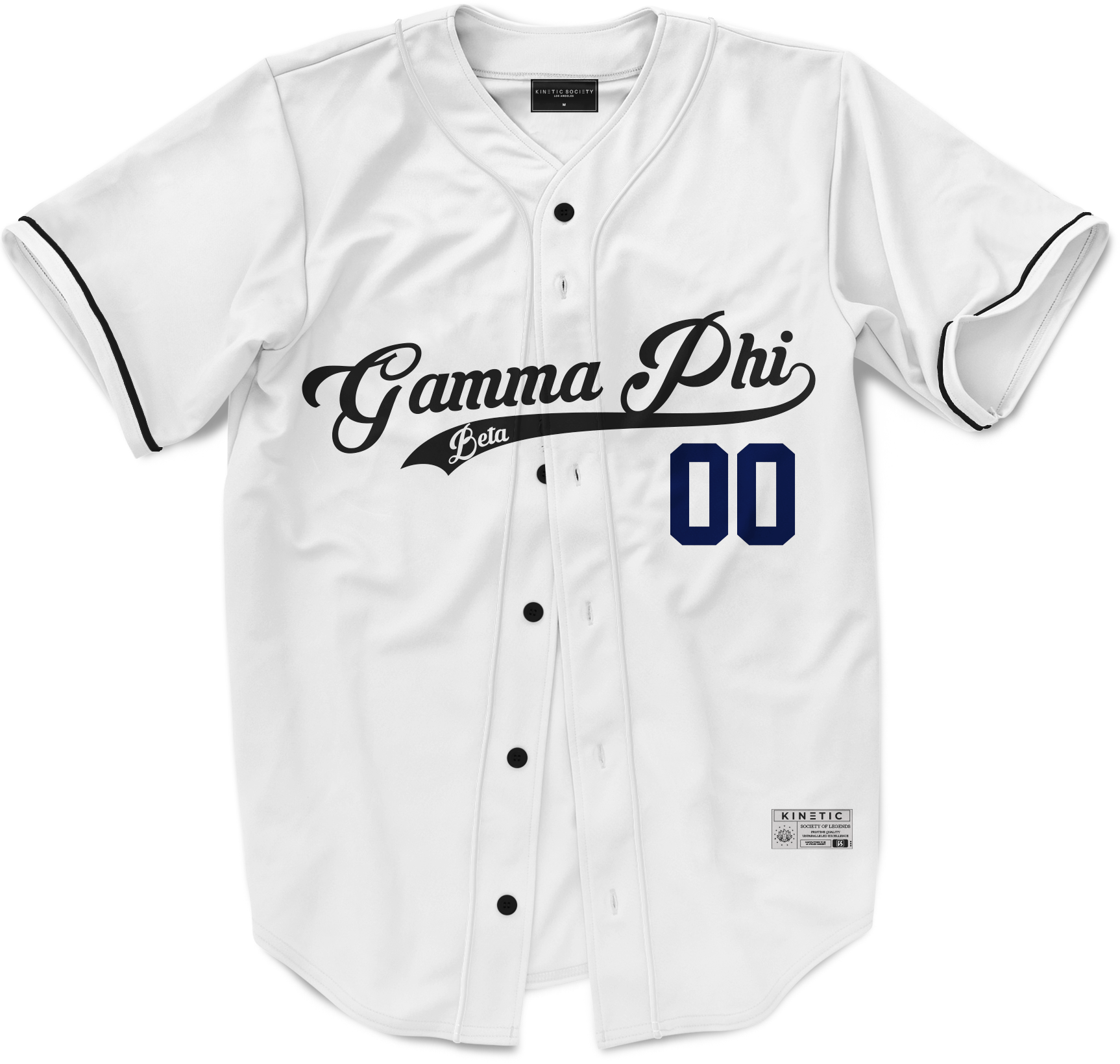 Gamma Phi Beta - Classic Ballpark Blue Baseball Jersey
