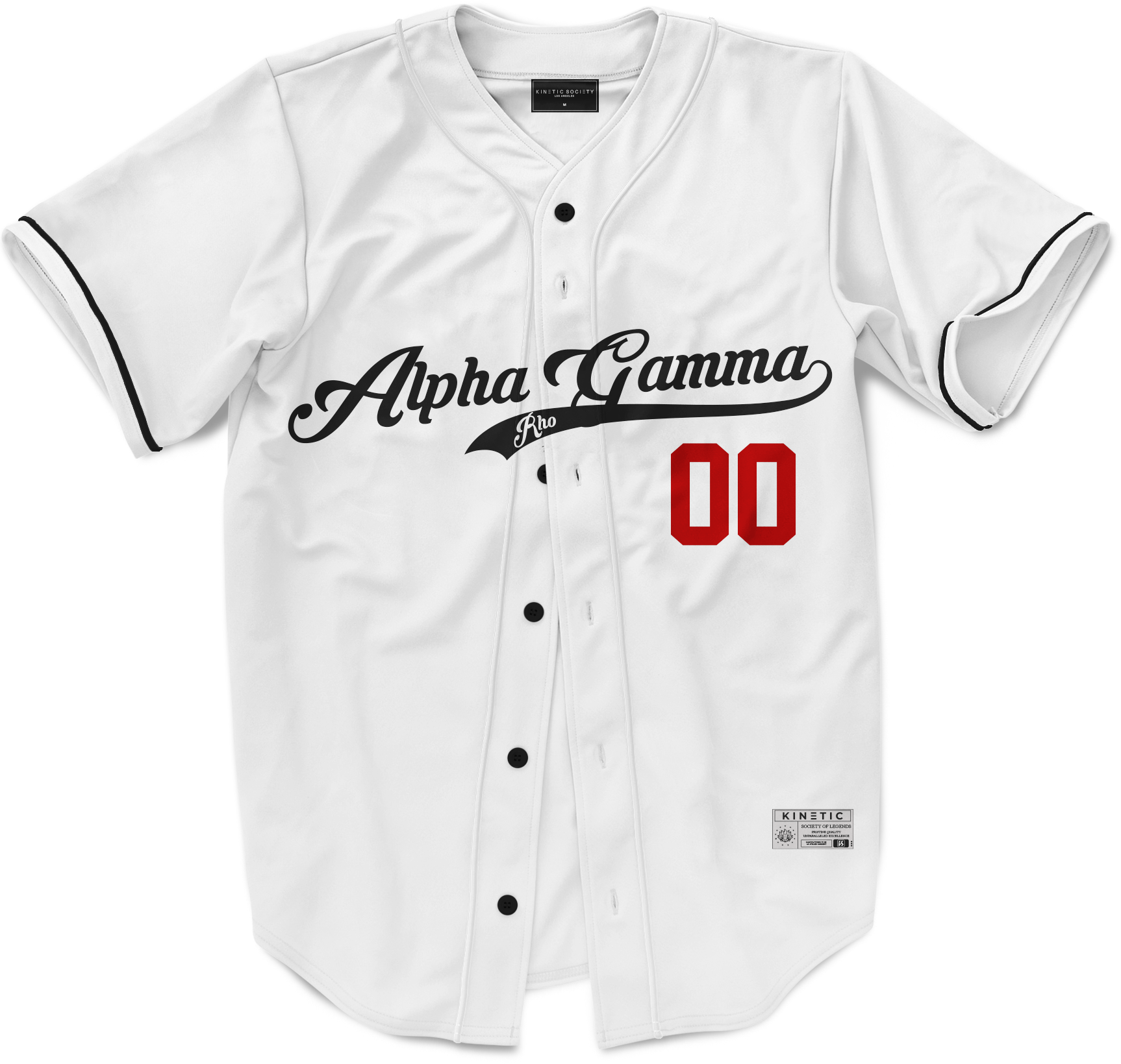 Alpha Gamma Rho - Classic Ballpark Red Baseball Jersey