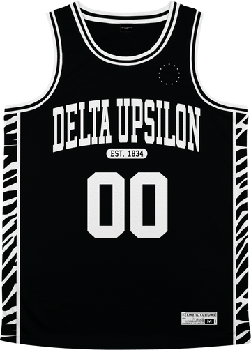 Delta Upsilon - Zebra Flex Basketball Jersey - Kinetic Society