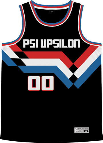 Psi Upsilon - Victory Streak Basketball Jersey - Kinetic Society