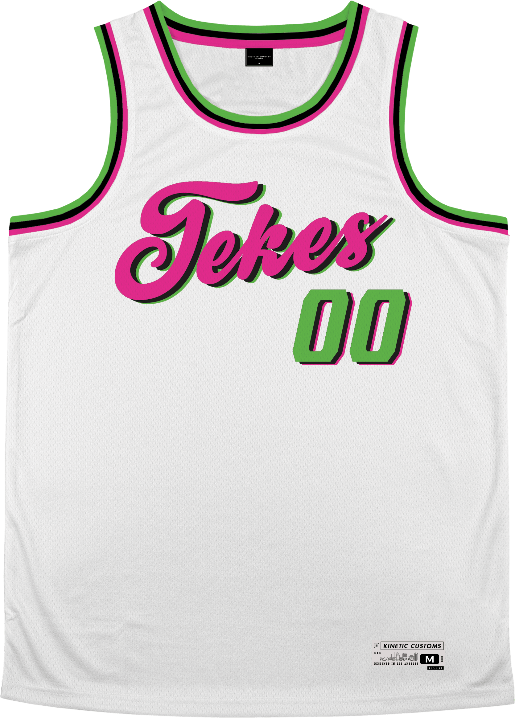 Tau Kappa Epsilon - Bubble Gum Basketball Jersey - Kinetic Society
