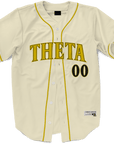 Kappa Alpha Theta - Cream Baseball Jersey Premium Baseball Kinetic Society LLC 