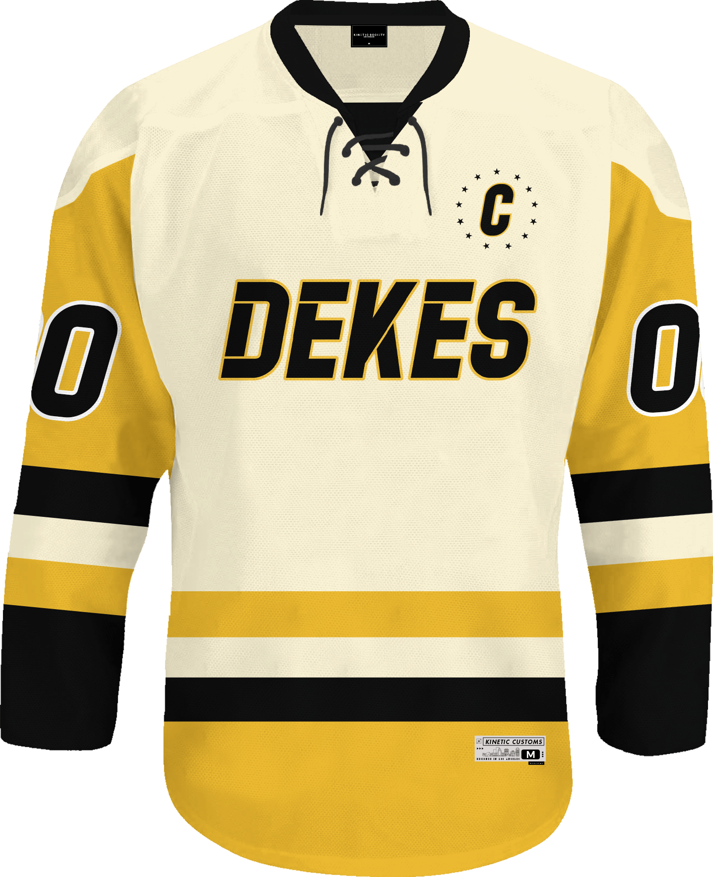 Delta Kappa Epsilon - Golden Cream Hockey Jersey Hockey Kinetic Society LLC 