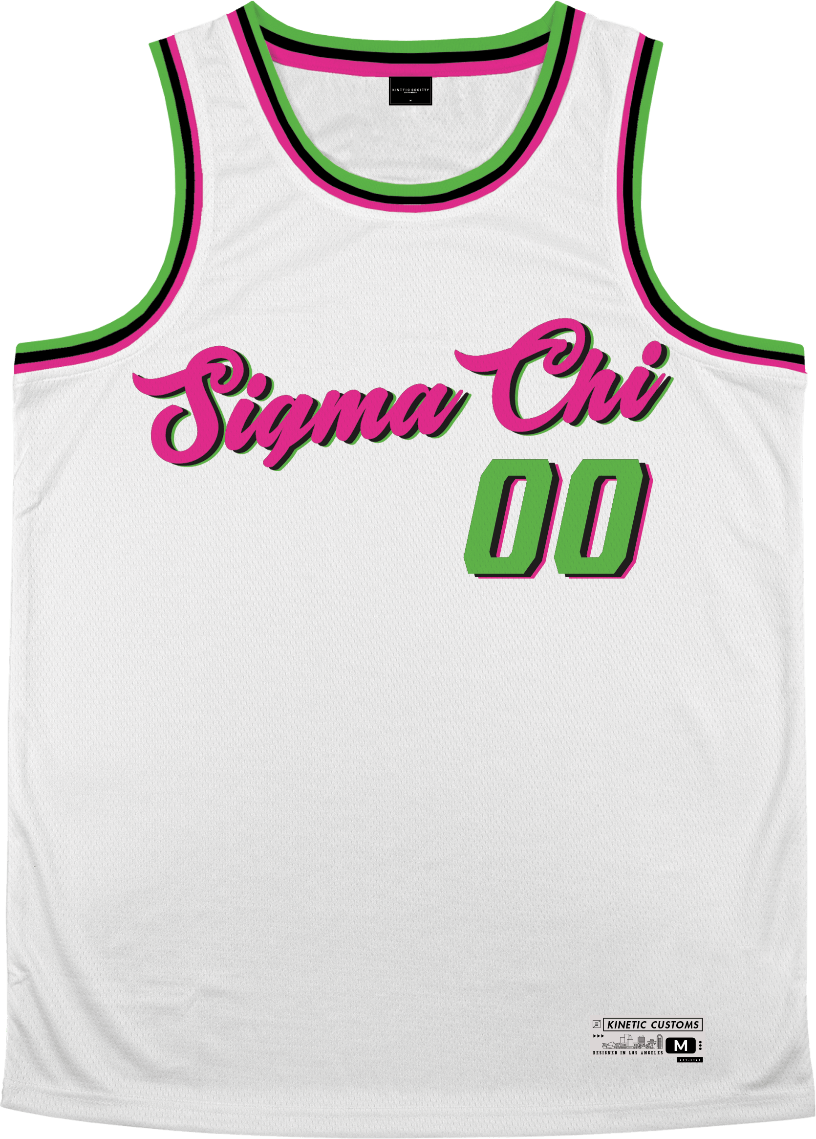 Sigma Chi - Bubble Gum Basketball Jersey Premium Basketball Kinetic Society LLC 