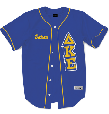 Delta Kappa Epsilon - The Block Baseball Jersey Premium Baseball Kinetic Society LLC 