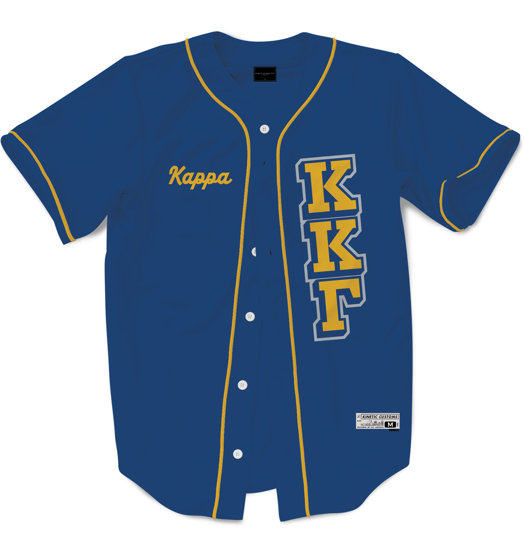 Kappa Kappa Gamma - The Block Baseball Jersey Premium Baseball Kinetic Society LLC 