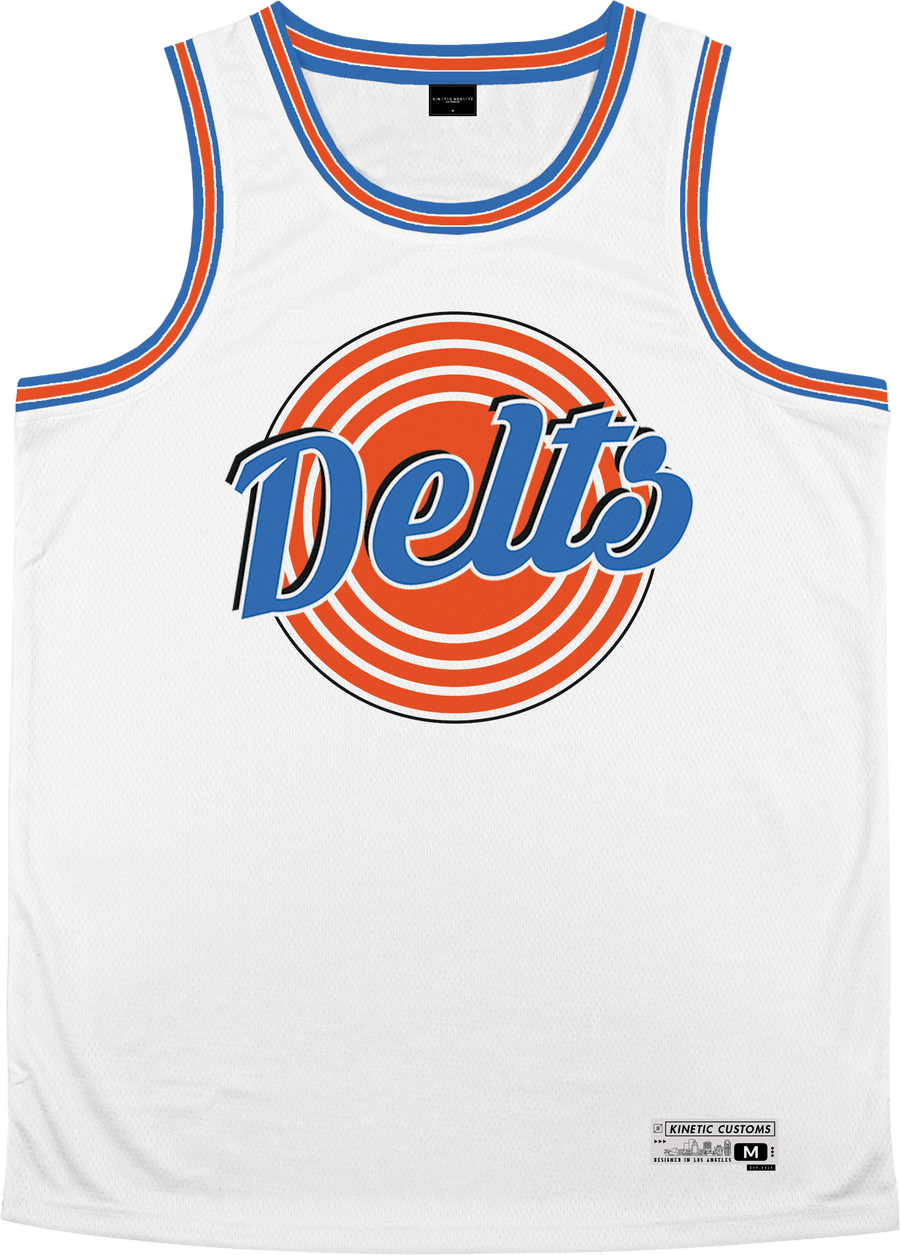 Delta Tau Delta - Vintage Basketball Jersey Premium Basketball Kinetic Society LLC 
