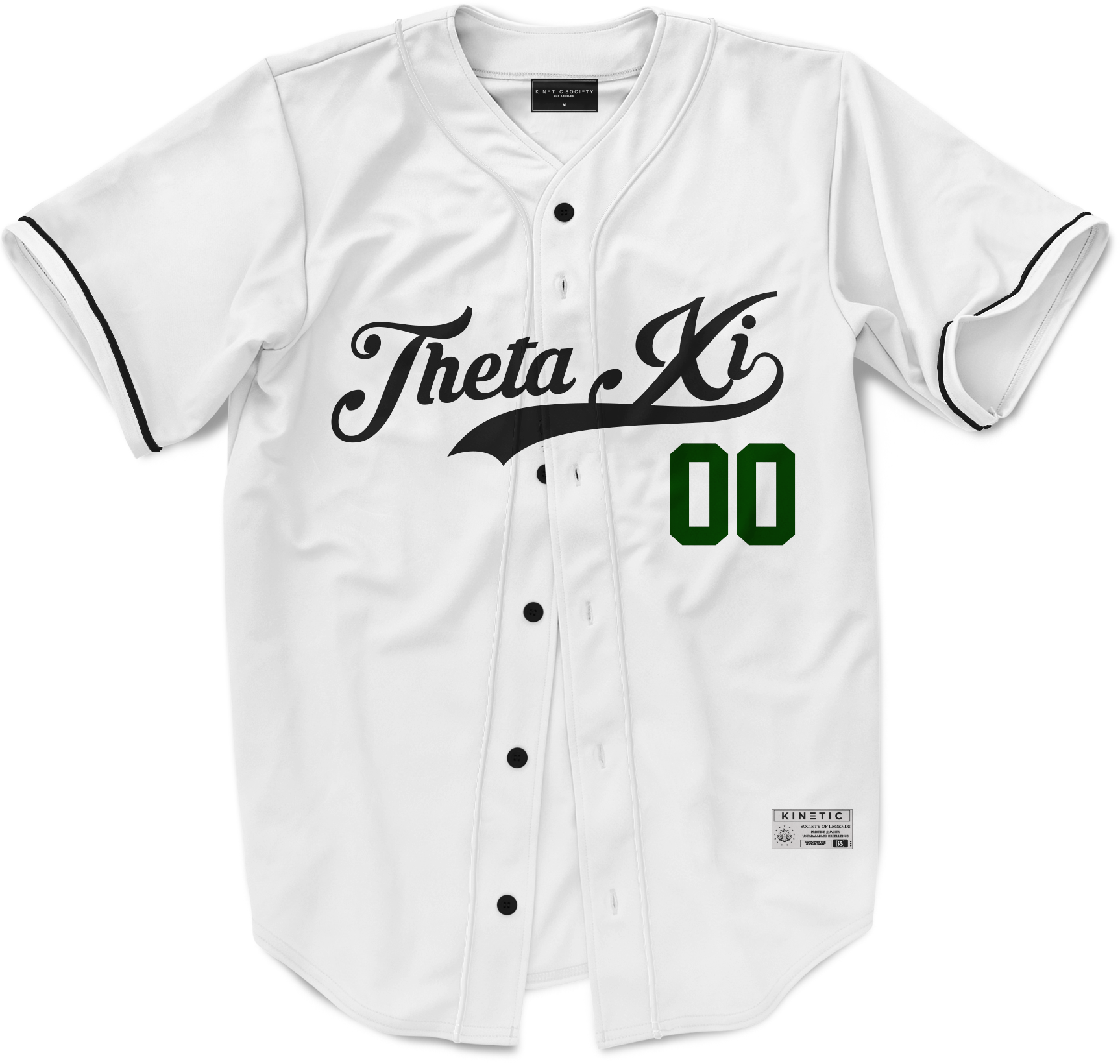 Theta Xi - Classic Ballpark Green Baseball Jersey
