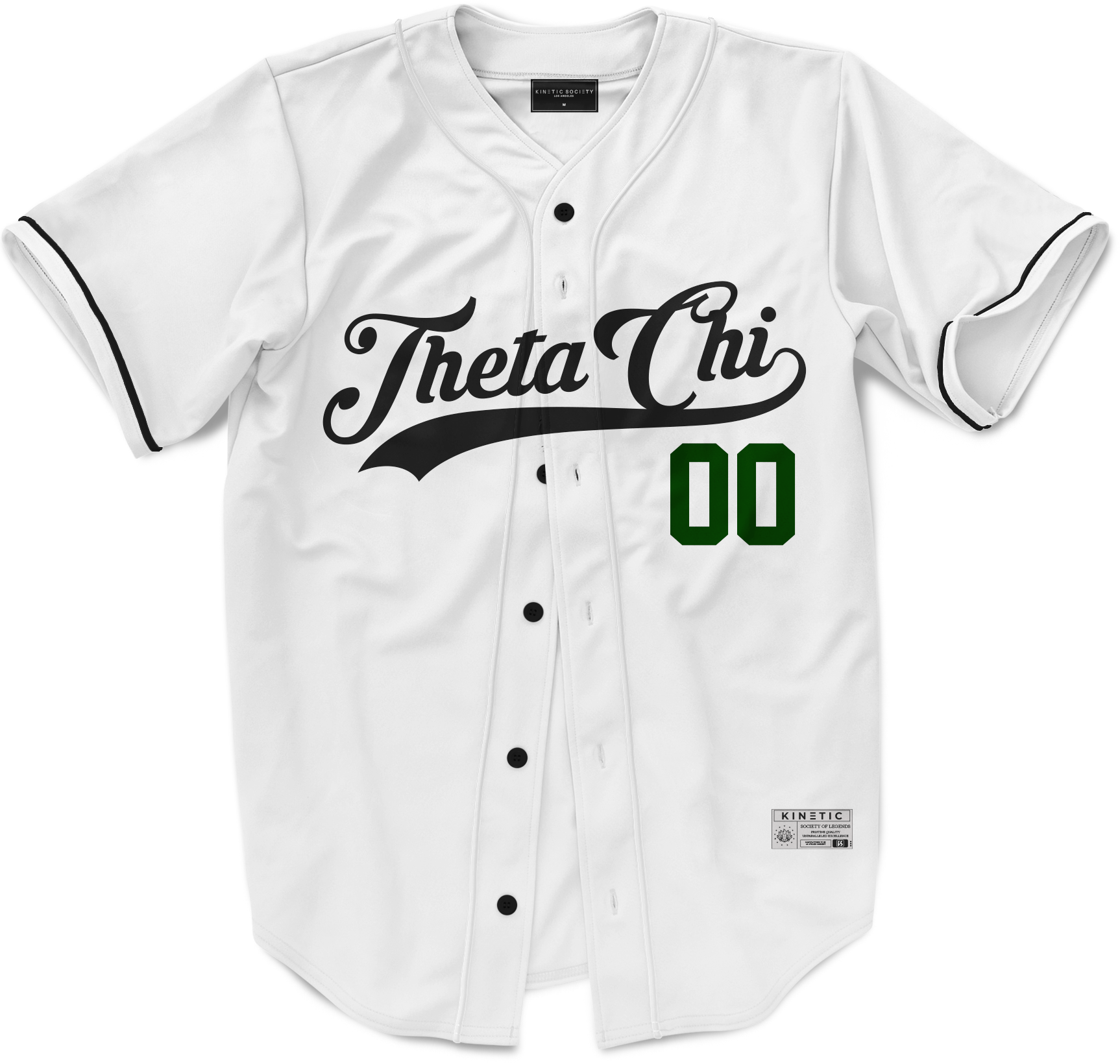 Theta Chi - Classic Ballpark Green Baseball Jersey