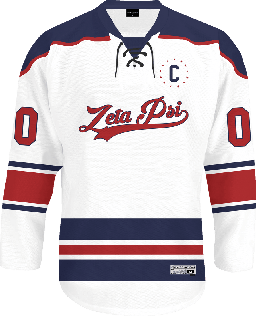 Zeta Psi - Captain Hockey Jersey Hockey Kinetic Society LLC 