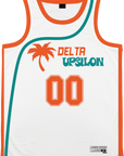 Delta Upsilon - Tropical Basketball Jersey Premium Basketball Kinetic Society LLC 