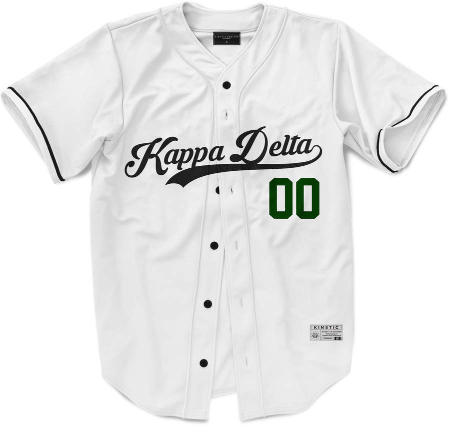 Kappa Delta - Classic Ballpark Green Baseball Jersey