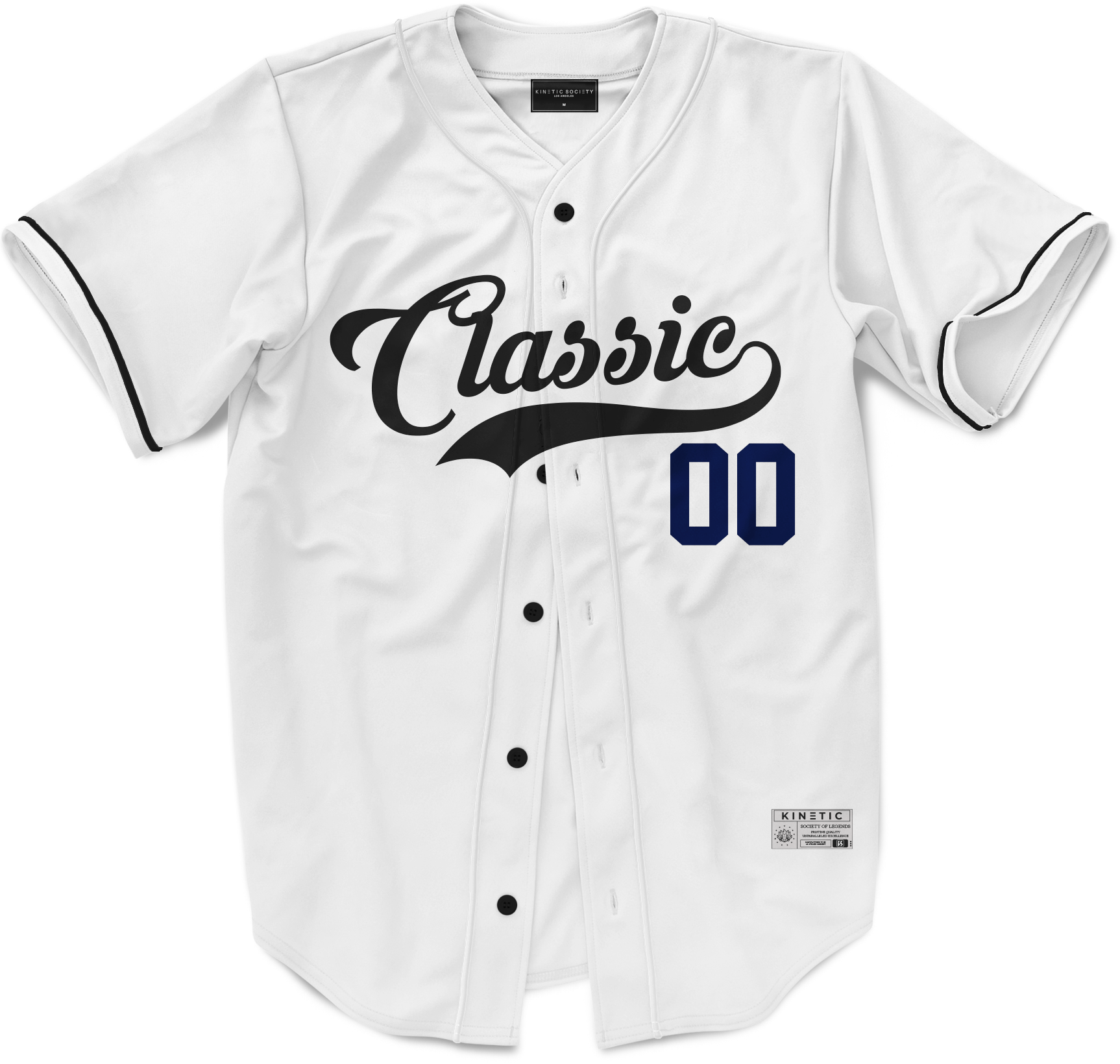 Kinetic ID - Classic Ballpark Blue Baseball Jersey