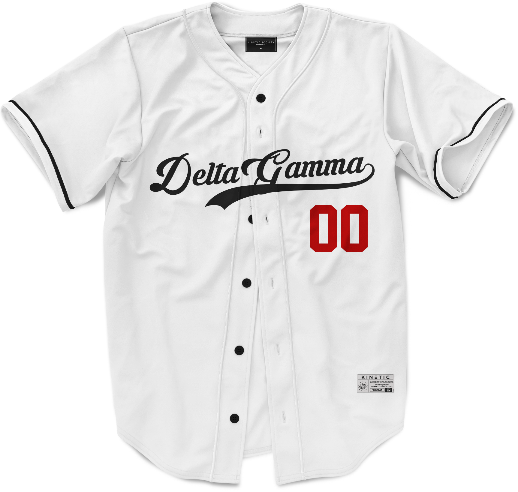 Delta Gamma - Classic Ballpark Red Baseball Jersey