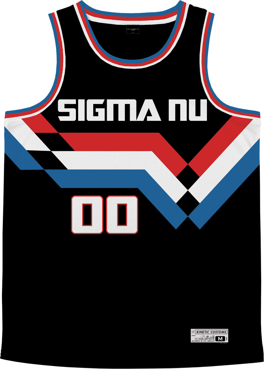 Sigma Nu - Victory Streak Basketball Jersey - Kinetic Society