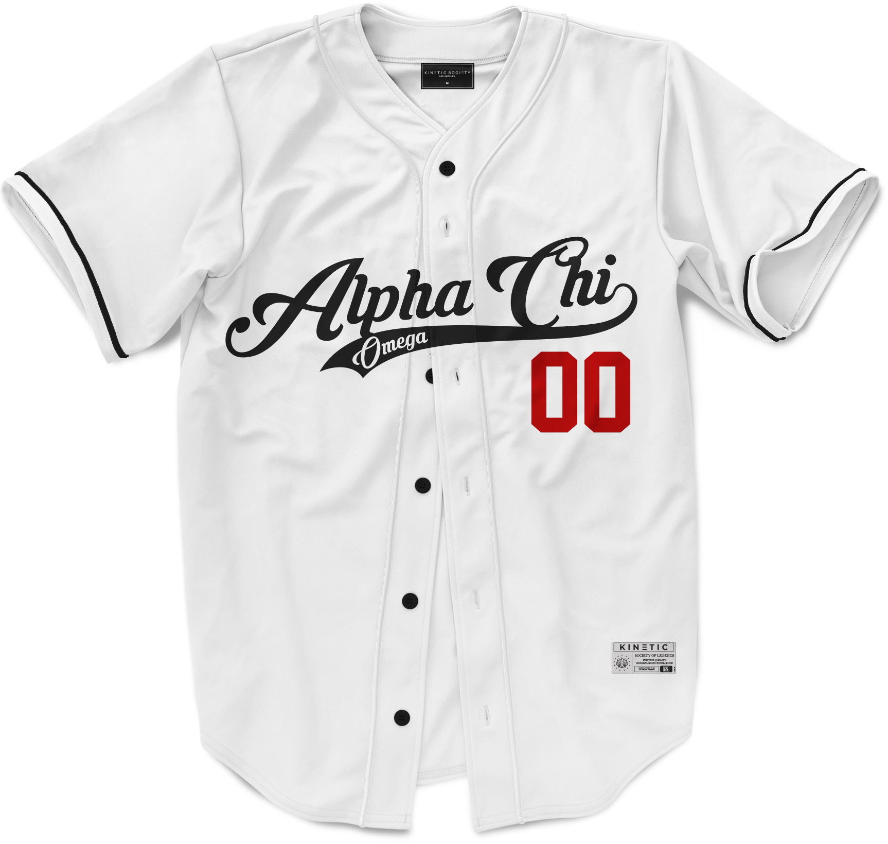 Alpha Chi Omega - Classic Ballpark Red Baseball Jersey