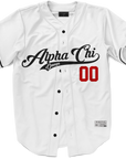 Alpha Chi Omega - Classic Ballpark Red Baseball Jersey