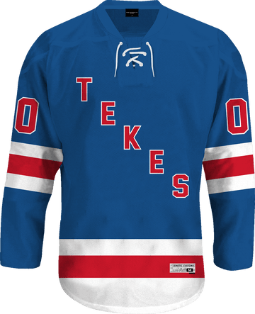 Tau Kappa Epsilon - Blue Legend Hockey Jersey Hockey Kinetic Society LLC 