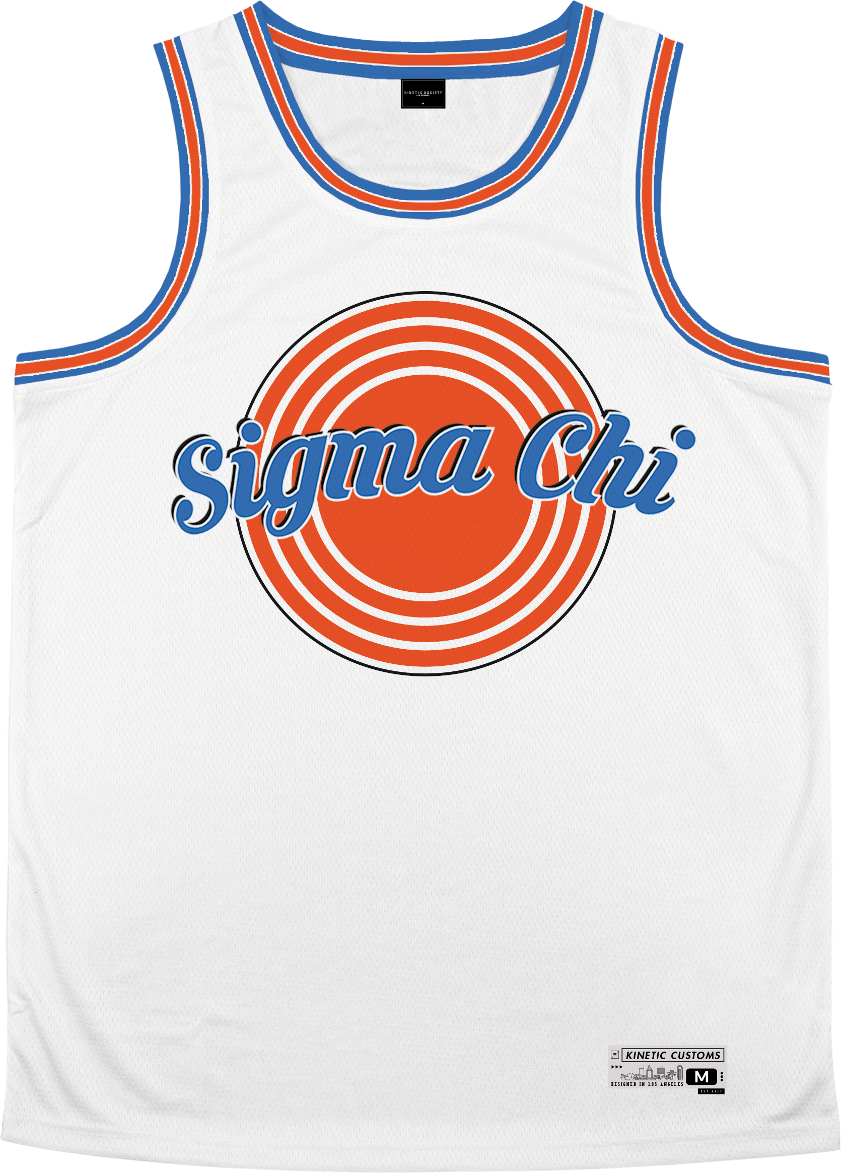 Sigma Chi - Vintage Basketball Jersey Premium Basketball Kinetic Society LLC 
