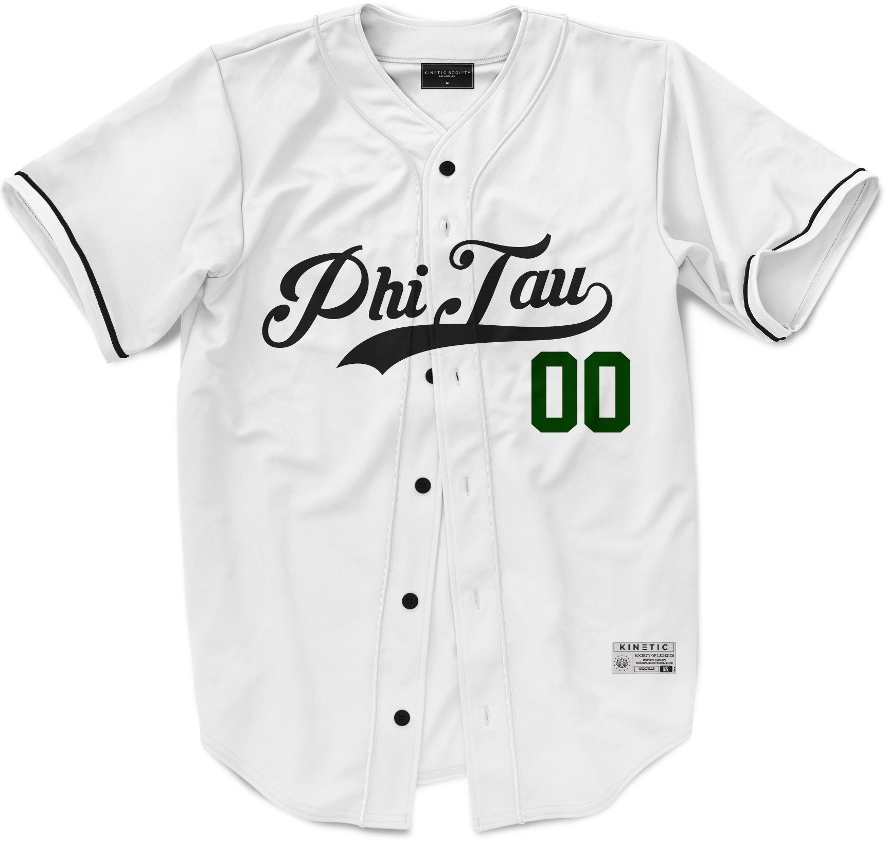 Phi Kappa Tau - Classic Ballpark Green Baseball Jersey