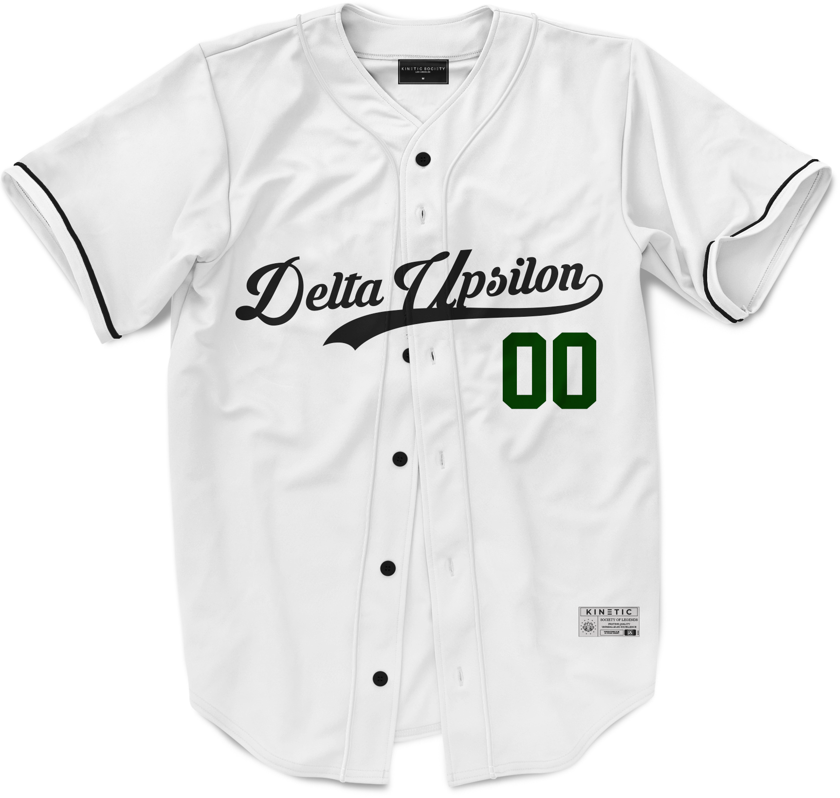Delta Upsilon - Classic Ballpark Green Baseball Jersey