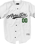 Alpha Phi - Classic Ballpark Green Baseball Jersey