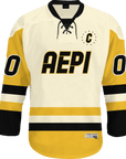 Alpha Epsilon Pi - Golden Cream Hockey Jersey Hockey Kinetic Society LLC 