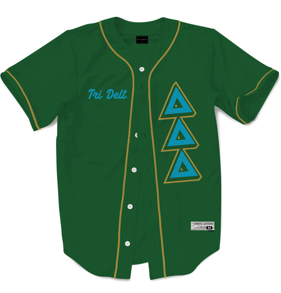 Delta Delta Delta - The Block Baseball Jersey Premium Baseball Kinetic Society LLC 