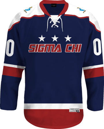 Sigma Chi - Fame Hockey Jersey Hockey Kinetic Society LLC 