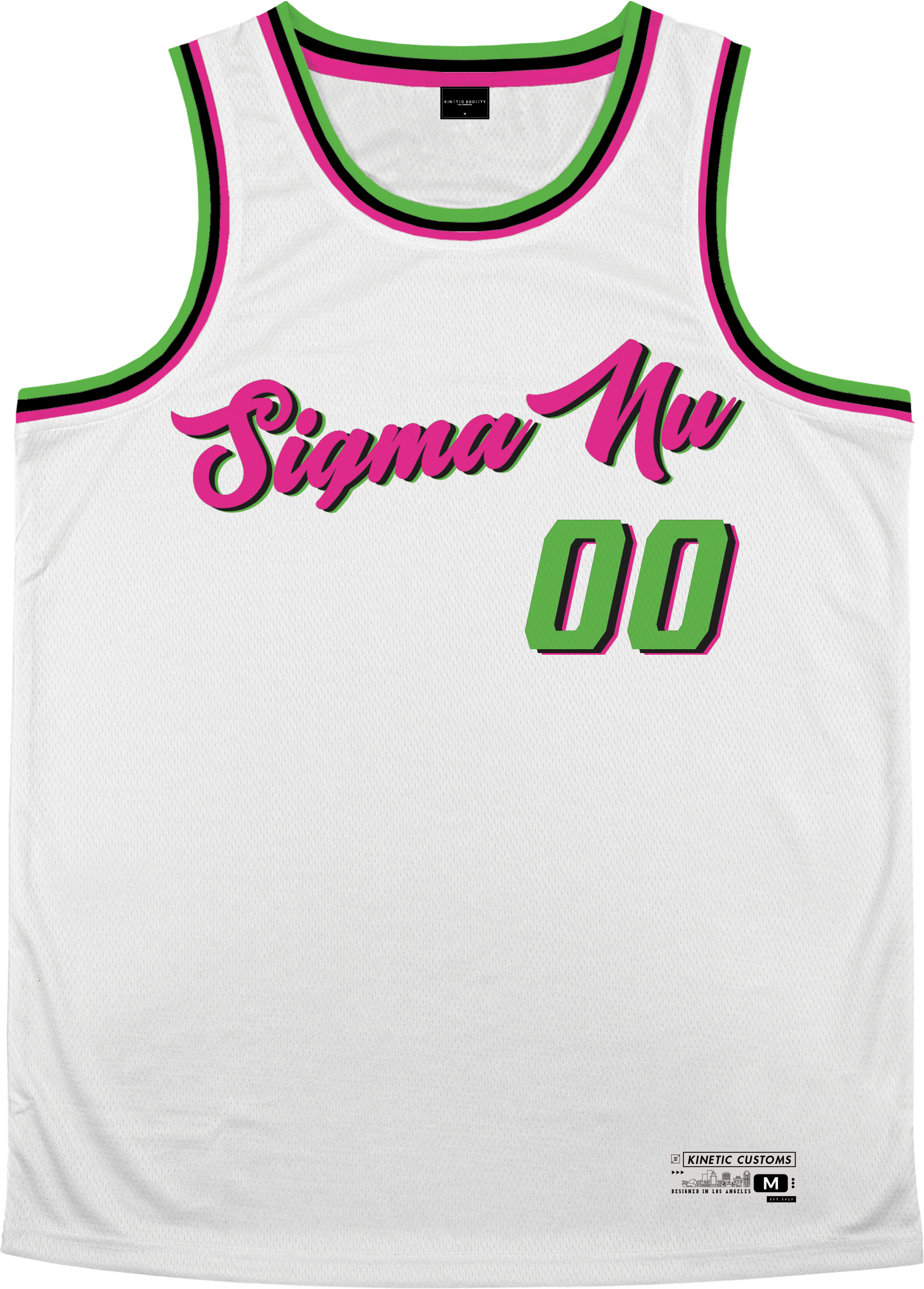 Sigma Nu - Bubble Gum Basketball Jersey - Kinetic Society