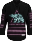 Kappa Delta Rho - Neon Polar Bear Hockey Jersey Hockey Kinetic Society LLC 