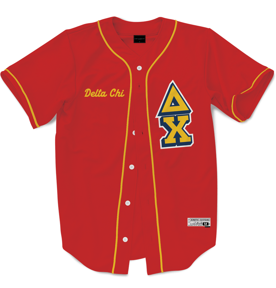 DELTA CHI - The Block Baseball Jersey Premium Baseball Kinetic Society LLC 