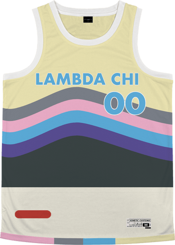 Lambda Chi Alpha - Swirl Basketball Jersey - Kinetic Society