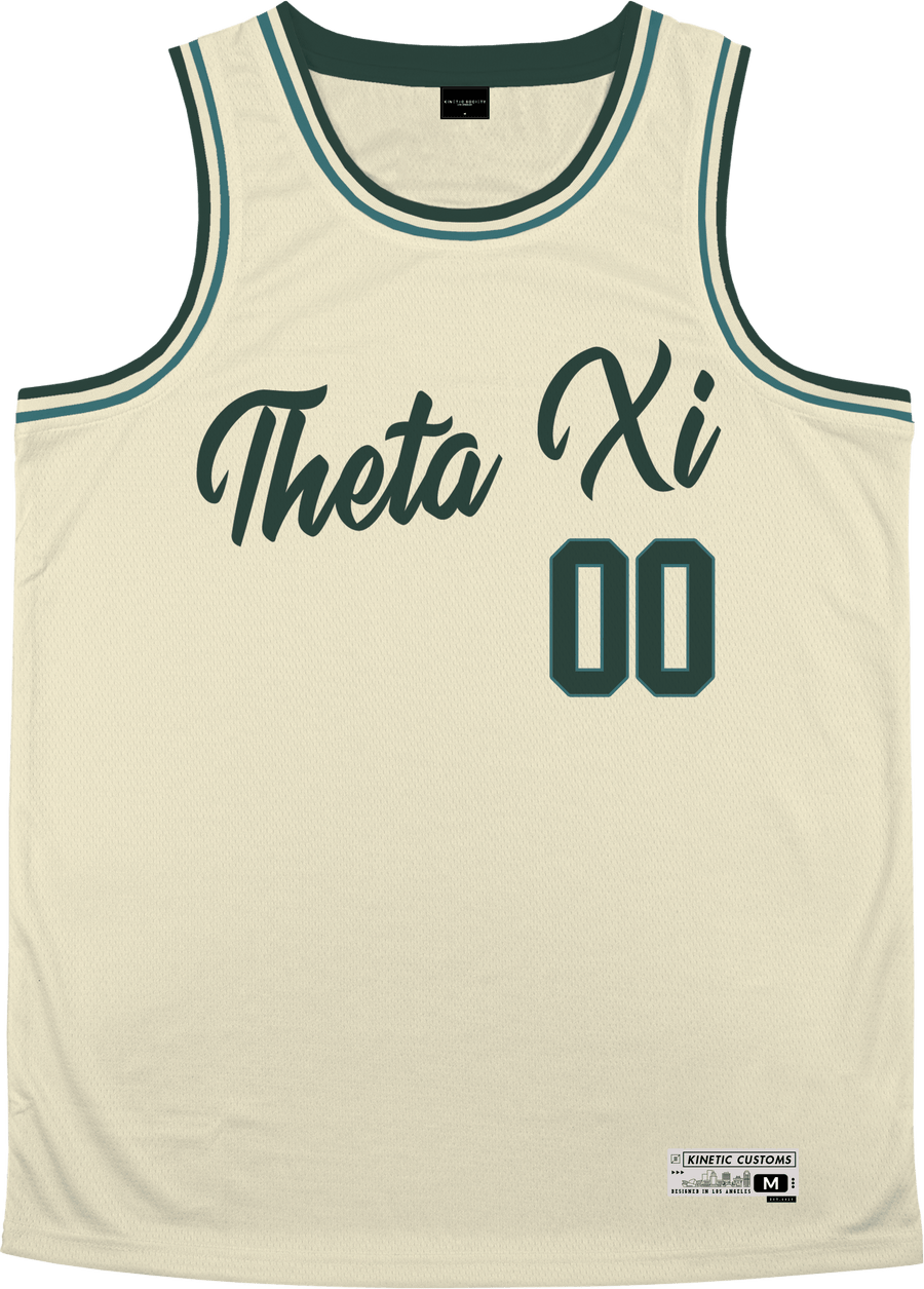 Theta Xi - Buttercream Basketball Jersey - Kinetic Society