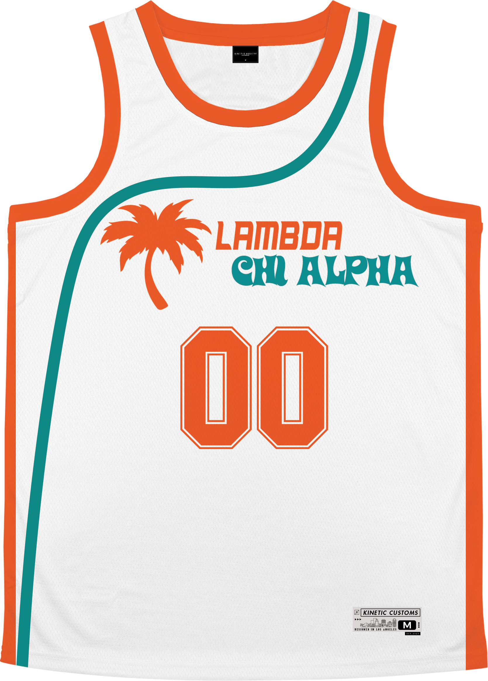 Lambda Chi Alpha - Tropical Basketball Jersey Premium Basketball Kinetic Society LLC 