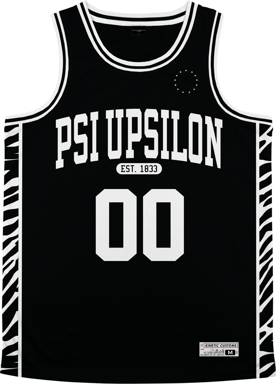 Psi Upsilon - Zebra Flex Basketball Jersey - Kinetic Society