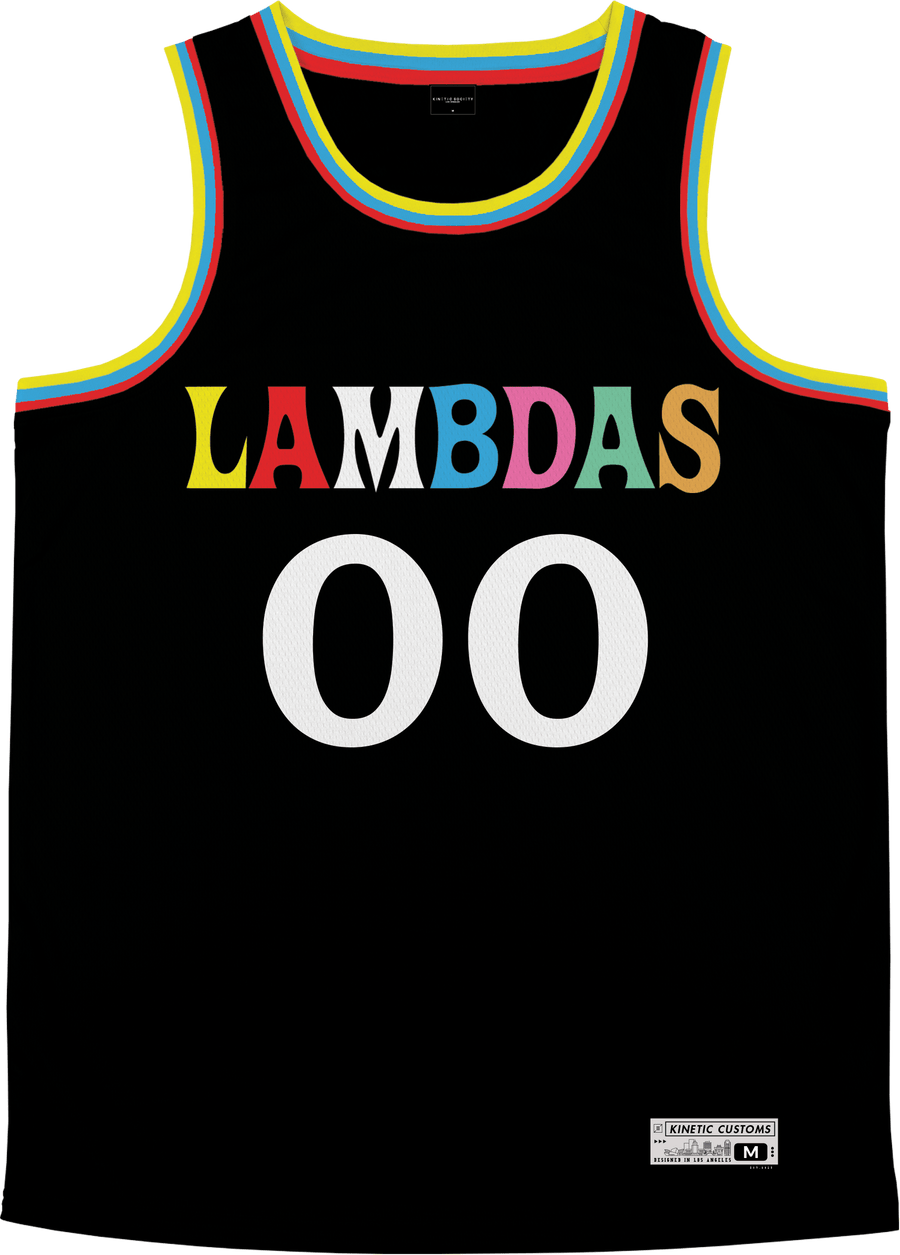 Lambda Phi Epsilon - Crayon House Basketball Jersey - Kinetic Society