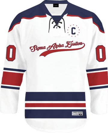 Sigma Alpha Epsilon - Captain Hockey Jersey - Kinetic Society