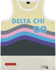 Delta Chi - Swirl Basketball Jersey - Kinetic Society