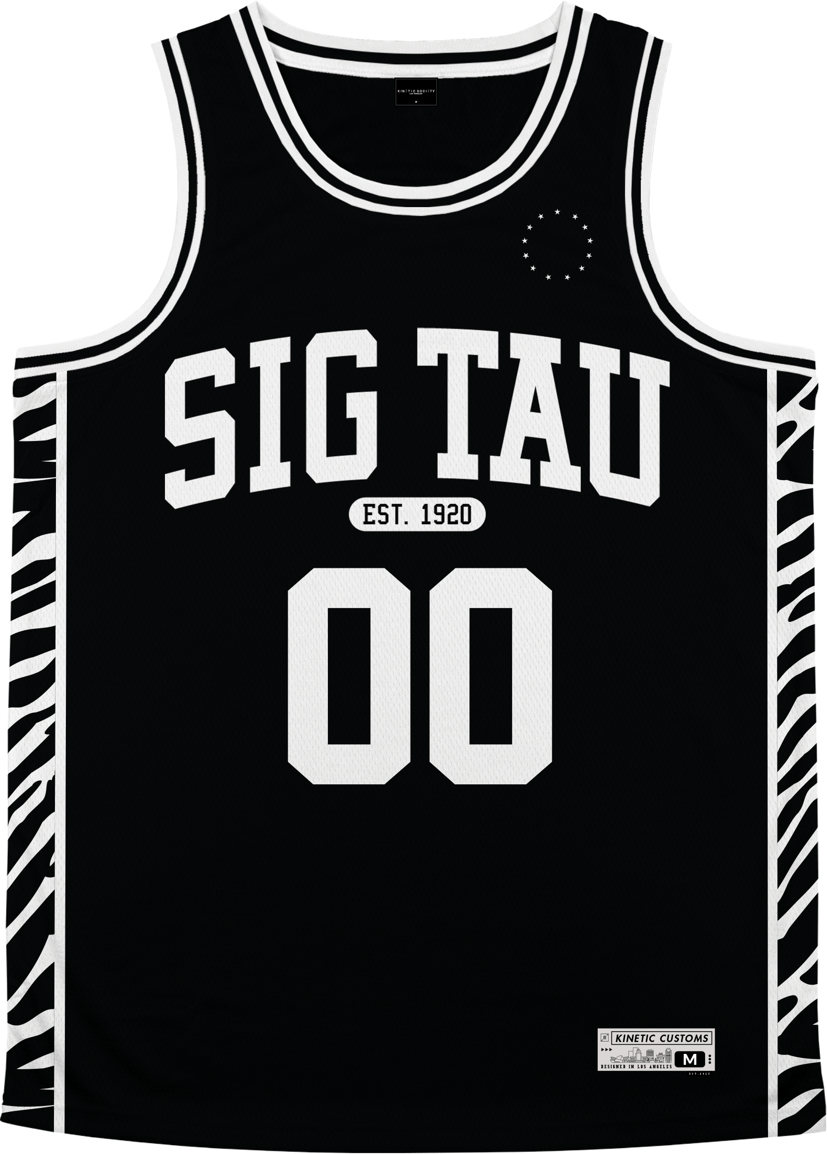 Sigma Tau Gamma - Zebra Flex Basketball Jersey - Kinetic Society