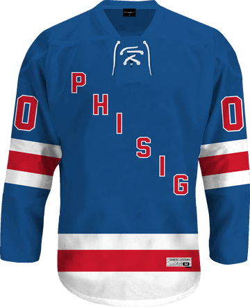 Phi Sigma Kappa - Blue Legend Hockey Jersey - Kinetic Society