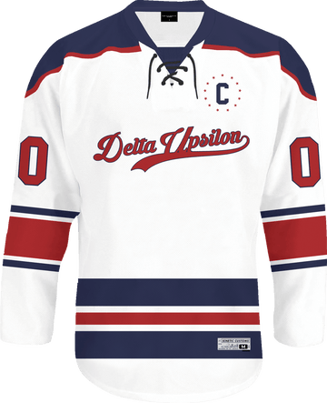 Delta Upsilon - Captain Hockey Jersey - Kinetic Society