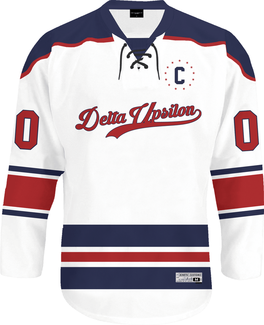 Delta Upsilon - Captain Hockey Jersey - Kinetic Society