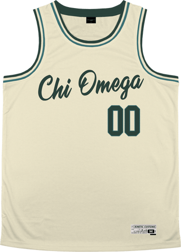 Chi Omega - Buttercream Basketball Jersey - Kinetic Society