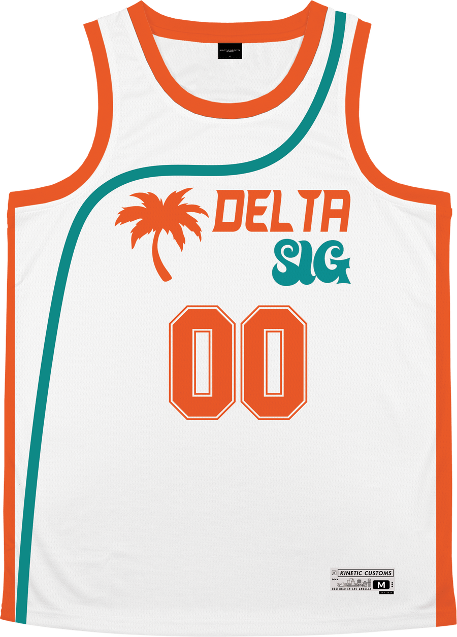 Delta Sigma Phi - Tropical Basketball Jersey Premium Basketball Kinetic Society LLC 