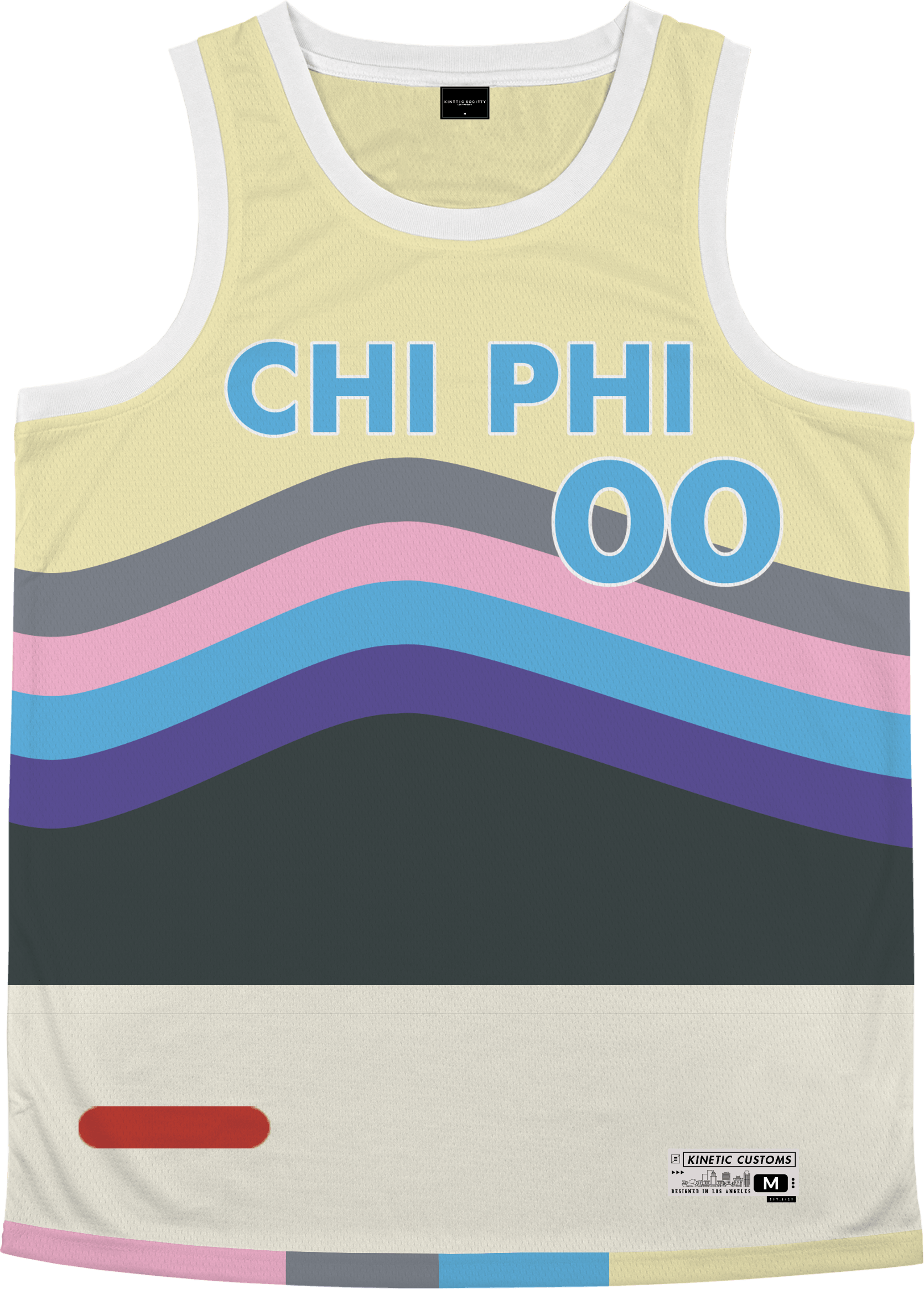Chi Phi - Swirl Basketball Jersey - Kinetic Society