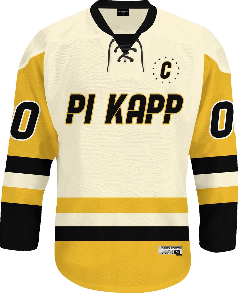 Pi Kappa Phi - Golden Cream Hockey Jersey - Kinetic Society