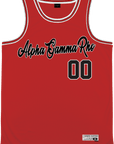 Alpha Gamma Rho - Big Red Basketball Jersey - Kinetic Society